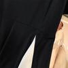 Plus Size Slimming Loose Short-Sleeve Mid-Length Dress - Women's Round Neck (Sizes 200/300/350-9111)