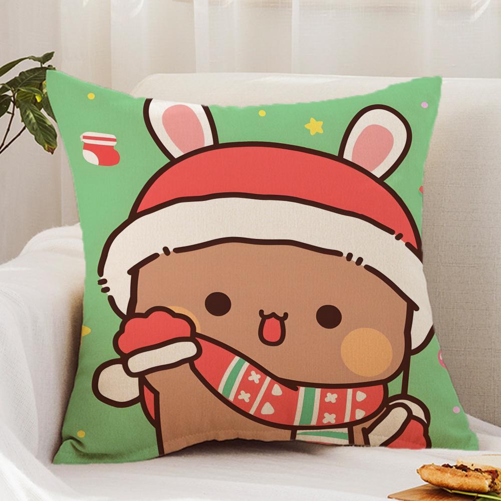 BUBU DUDU Cushion Cover Premium Comfort Reversible Pillow Cover - Dual - Use Design for Home & Car