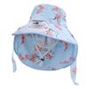 USB Charing Solar Power Fan Hat With Breathable Neckflap Design Fisherman Hat For Outdoor Activity Camping Hiking Sky Blue