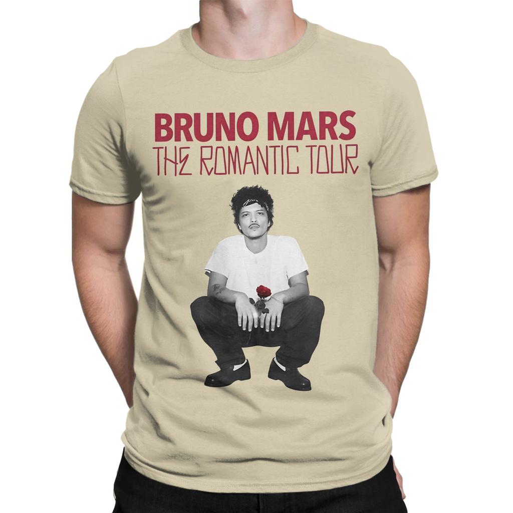 Bruno Mars The RoUnisextic Tour Ροζ Βίντατζ Αφίσα Γραφικό Αστείο 100% Βαμβακερό T-Shirt Bruno Mars Μπλούζες T-Shirts Για Unisex