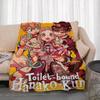 Anime T-Toilet-Bound Hanako-kun Throw Lightweight 240g Flannel Blanket Soft Skin-friendly for Summer Cooling