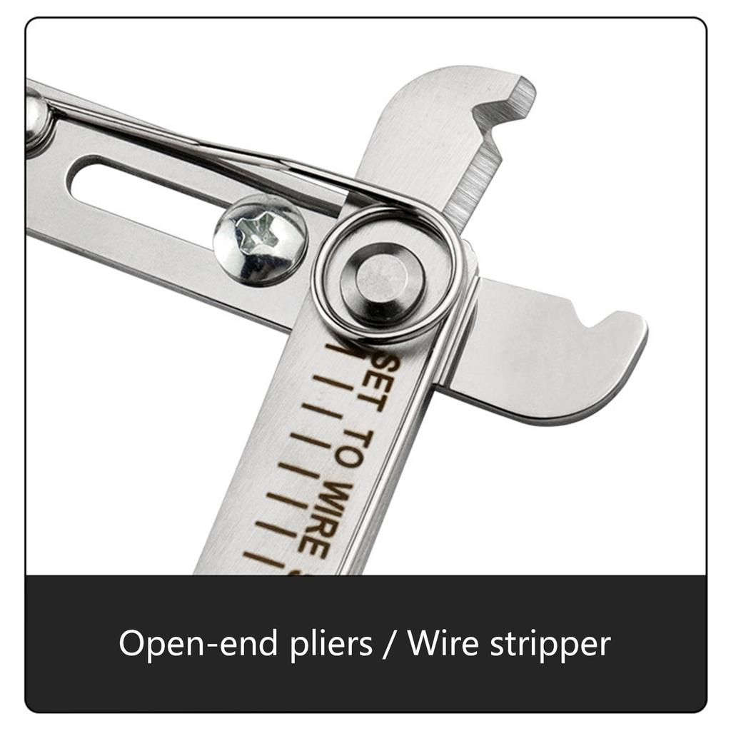 Electrician Tool Stainless Steel Wire Cutter And Stripper Nonslip PVC Grip For Copper Aluminum Cables 0.5-4mm