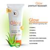K2 Glow Premium Face Wash For Instant Fair White Bright Beautiful And Glowing Skin- All Skin Type- No Paraben 100gm Pack.