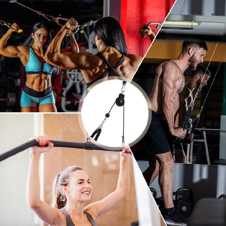 Cable Pulley 360 Degree Rotation Traction Wheel for Pulley System DIY Attachment