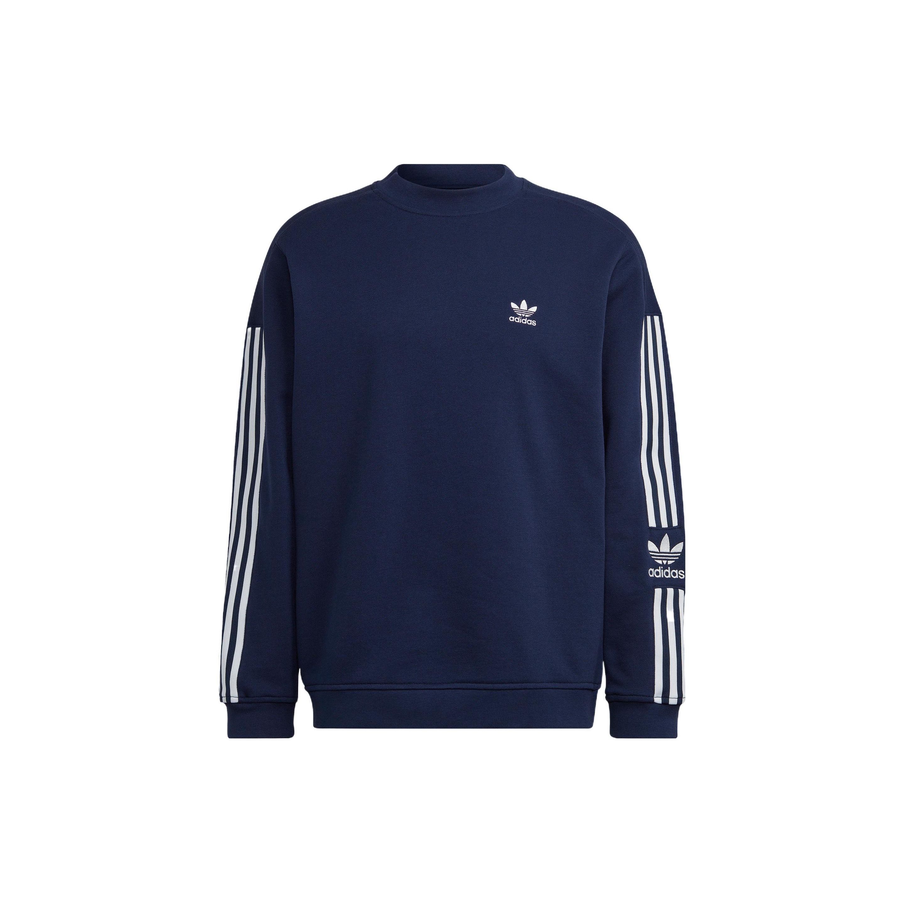 

Adidas Fall/Winter 2022 Ribbed Trefoil Pullover Sweatshirt Men Tops Indigo HK9824