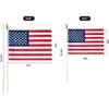Small American 4x6 Inch Flags-50 Pack On Stick, Handheld American Flag/US Flag On Stick, for 4th of July Decorations, Patriotic Decorations, Party