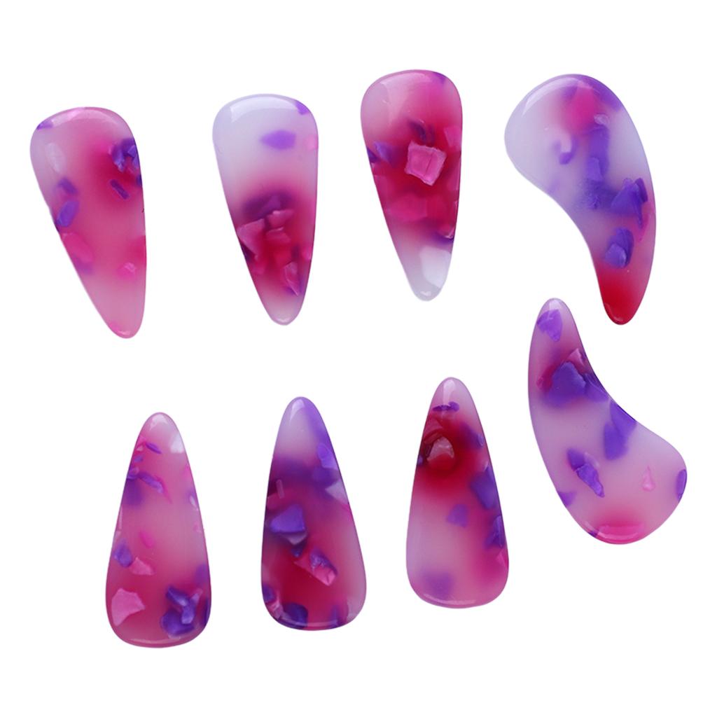 8Pcs Guzheng Finger Picks Silikon Polymer Zarte Glatt Aussehen Elastische Professionelle