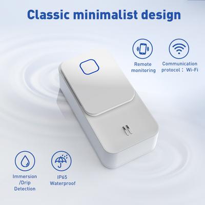 Tuya Zigbee Su Sızıntısı Sensörü IP65 Dereceli Su Geçirmez Uzaktan İzleme Akıllı Yaşam 90dB Yüksek Sesli Alarm Su Taşması Dedektörü
