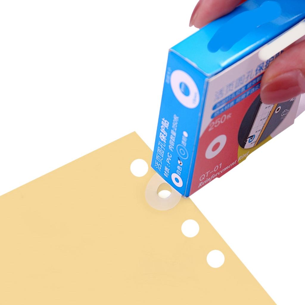 Loose Leaf Paper Hole Reinforcement Labels Round Stickers Self Adhesive Hole Punch Protector for Office School Home