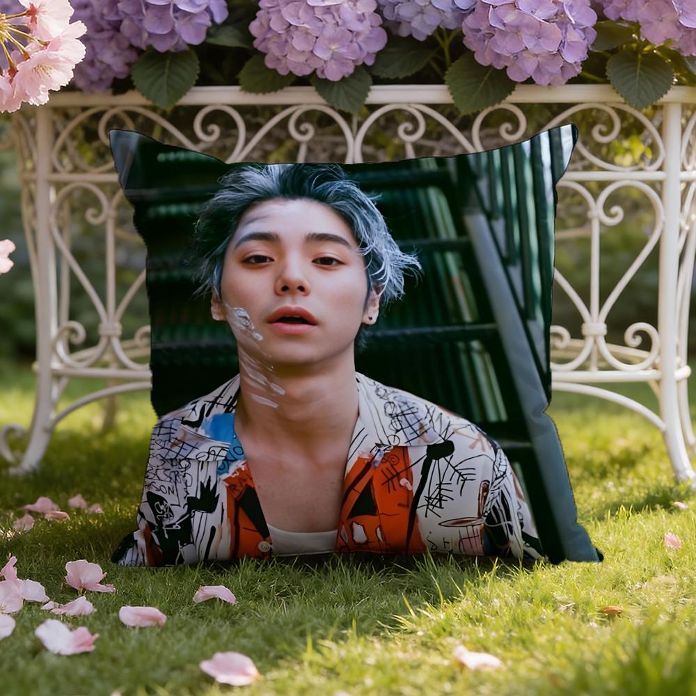 Actor N-Nijiro M-Murakami Cushion Cover Home & Car Dual-Scene Pillow Cover: Reversible for Premium Comfort