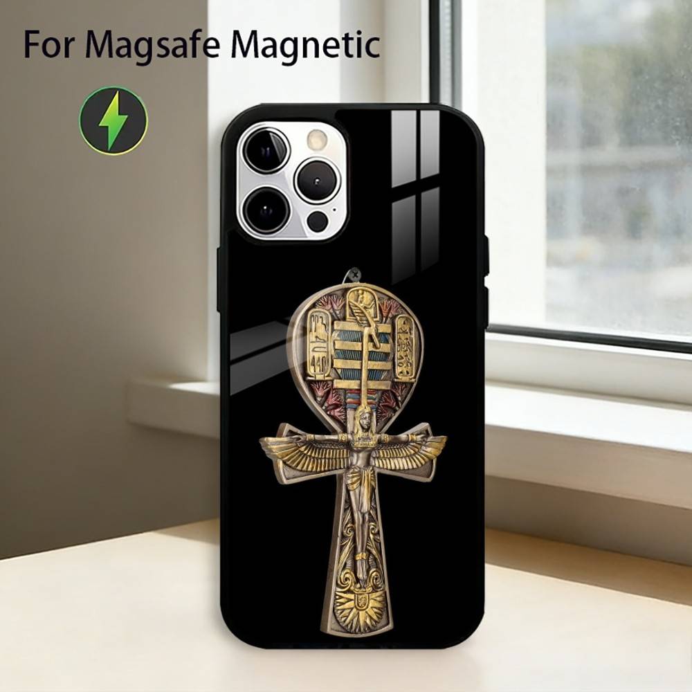 A-Art Ancient E-Egypt Phone Case For iPhone17,16,15,14,13,12,11 Plus,Pro Magnetic with Magsafe Wireless Charging