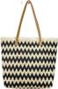 Natural Wavywoven Shoulder Bag With Organizer For Beach And Casual Outings