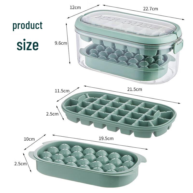 Shang Kao Jia Portable Silicone 54-Grid Ice Cube Tray & Storage Box