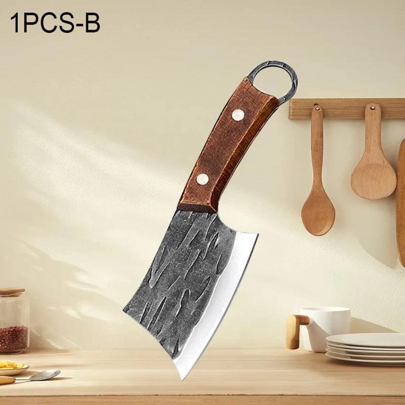 WXCOO Boning Knife Forged Cleaver Stainless Steel Wooden Handle Butcher Fish Slicing Meat Cleaver Vegetable Kitchen Knife