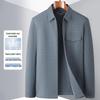 High-End Spring Business Casual Jacket - Turn-Down Collar, Zipper, Lightweight Executive Workwear