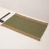 4 PCS Boho Tassel Paper Woven Braided Placemats 12x18inch Aesthetic Natural Rustic Place Mats for Dinner Party Beach Table Decor