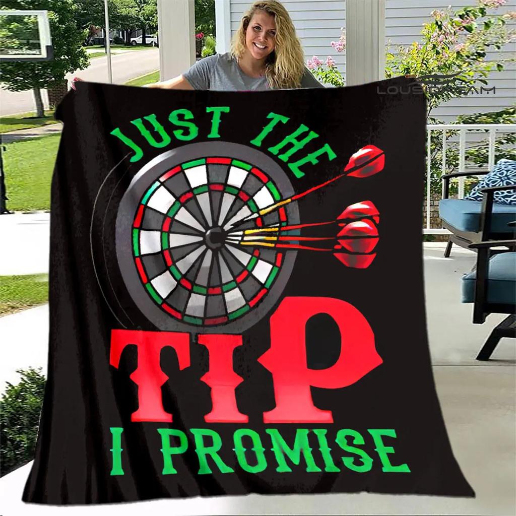 Sports dart target printing blanket warming Warm Pretty Flannel Soft Comfortable Home Travel Blanket