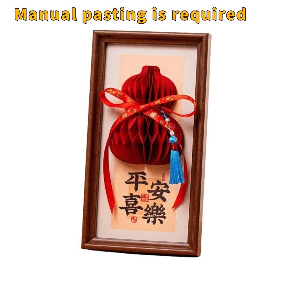 Blessing New Year Decorative Painting Honeycomb Calligraphy Painting Ornament  Living