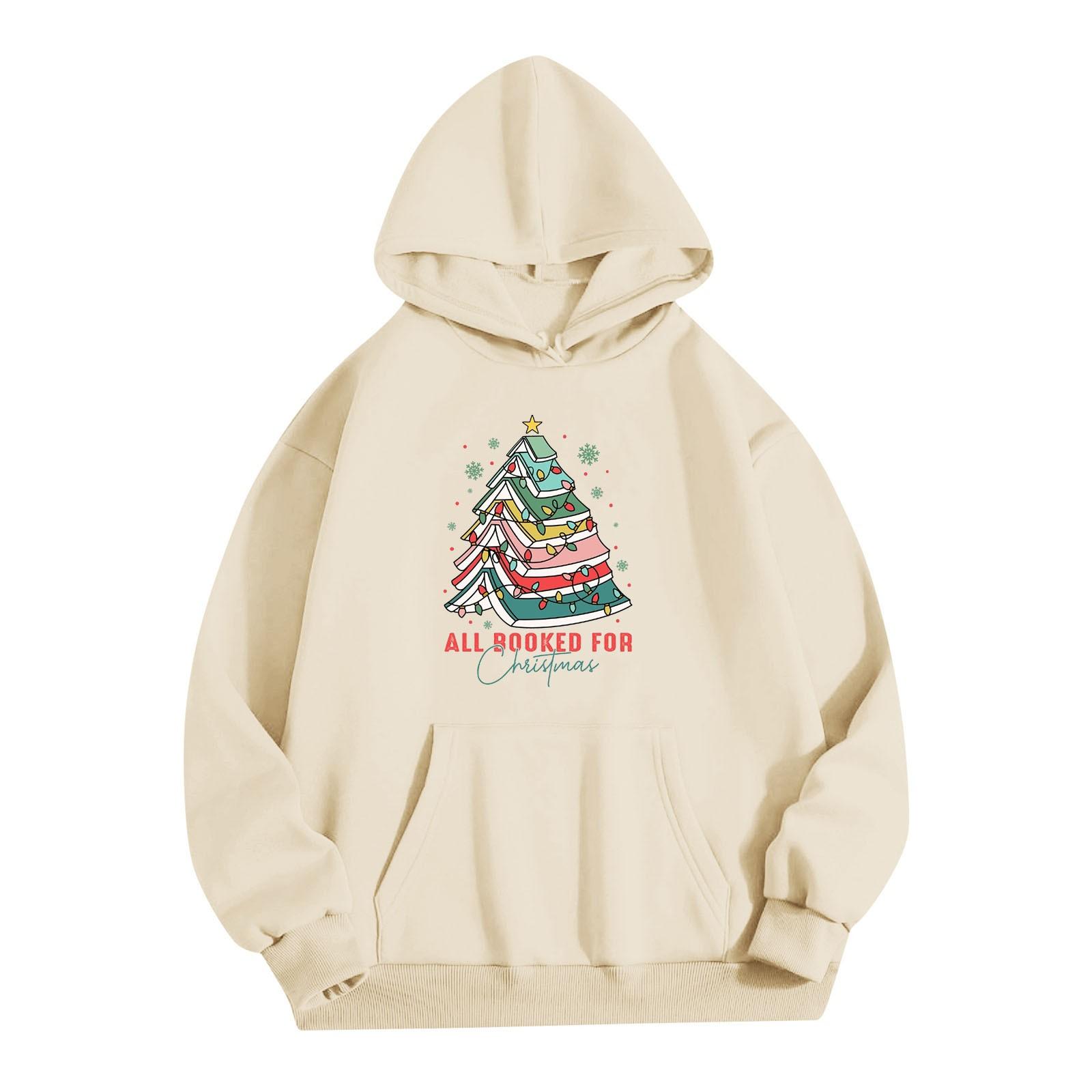 Женская однотонная толстовка с капюшоном и длинным рукавом с принтом M белый — фото 3