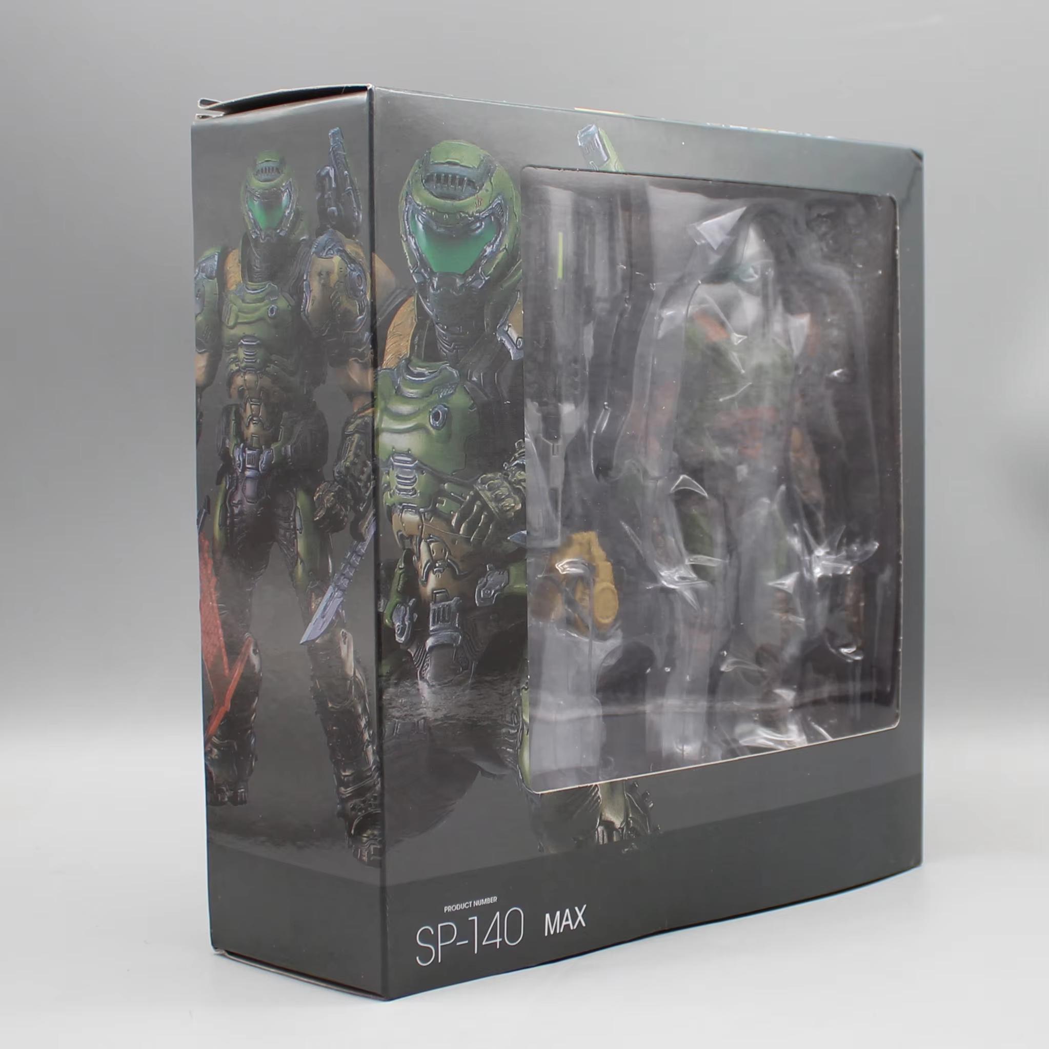 Figma Sp-140 17cm Doom Slayer Eternal Action Figure Anime Destroy Warrior Movable Model Statue Toy Present designed for Collectors