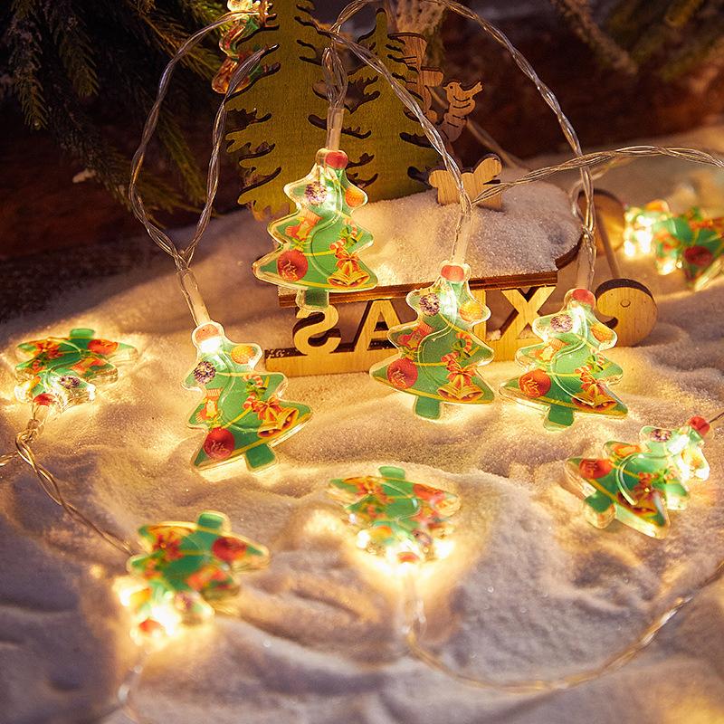 Christmas Tree LED String Light 1.5M 10LED Xmas Hanging Lamp Fairy Light Garland Home Decoration Ornament 2025 New Year Gifts