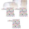 3pcs Wet Bag Water Resistant Reusable Portable Hanging Diaper Wet Bag for Home Travel T11
