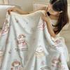 LISM Lamb Fleece Milk Velvet Throw Blanket
