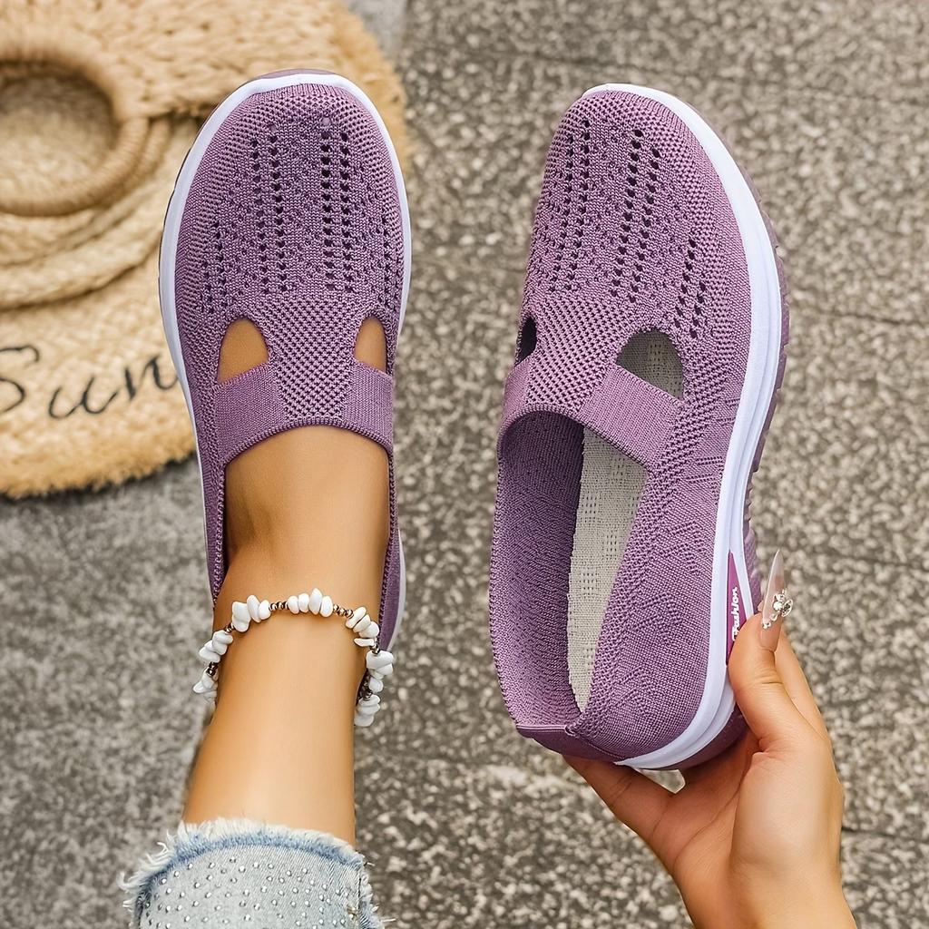 Lekkie Oddychające Siatkowe Buty Codzienne, Łatwe Do Wsuwania, Idealne na Wiosnę i Lato, Wszechstronne i Wygodne, Jak Białe Trampki., Buty Damskie