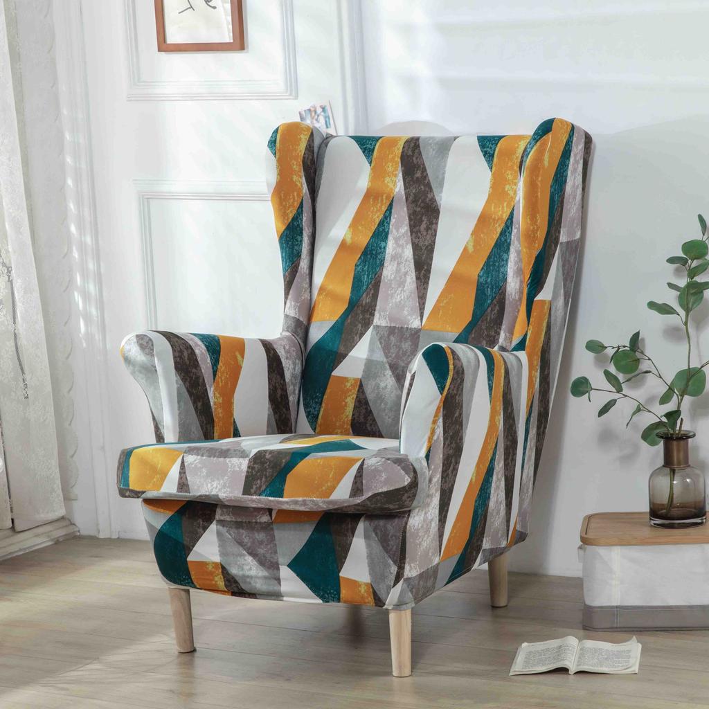 Ushaka Armchair Cover With Bright, Expressive Geometric Patterns