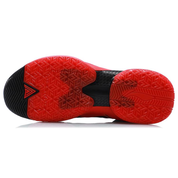 New LiNing Power 7 Cushioned Slip Resistant Rebound Wear Resistant Mid Top Basketball Shoes Flame Red ABAR007-1