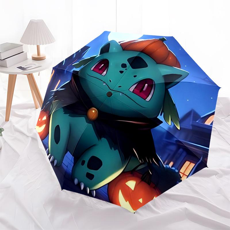1pc Pokémon Automatic Open/Close Umbrella - Compact Travel Umbrella with 8-Rib Durable Frame, Lightweight & Portable for Commuting, Fashionable Access