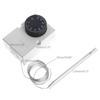 AC220V 0-40℃ Temperature Switch Capillary Thermostat Controller W Waterproof Box A0KF