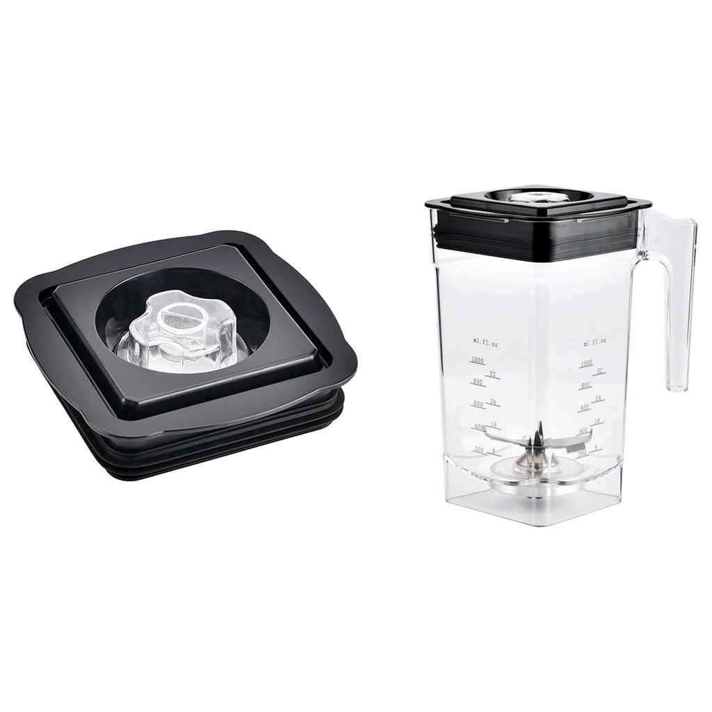 Auslaufsicherer Quadratischer Deckel Mixerbecher Saftbehälterdeckel Praktische Mixerabdeckung Stilvoller Mixerbecherdeckel Kunststoffmaterial