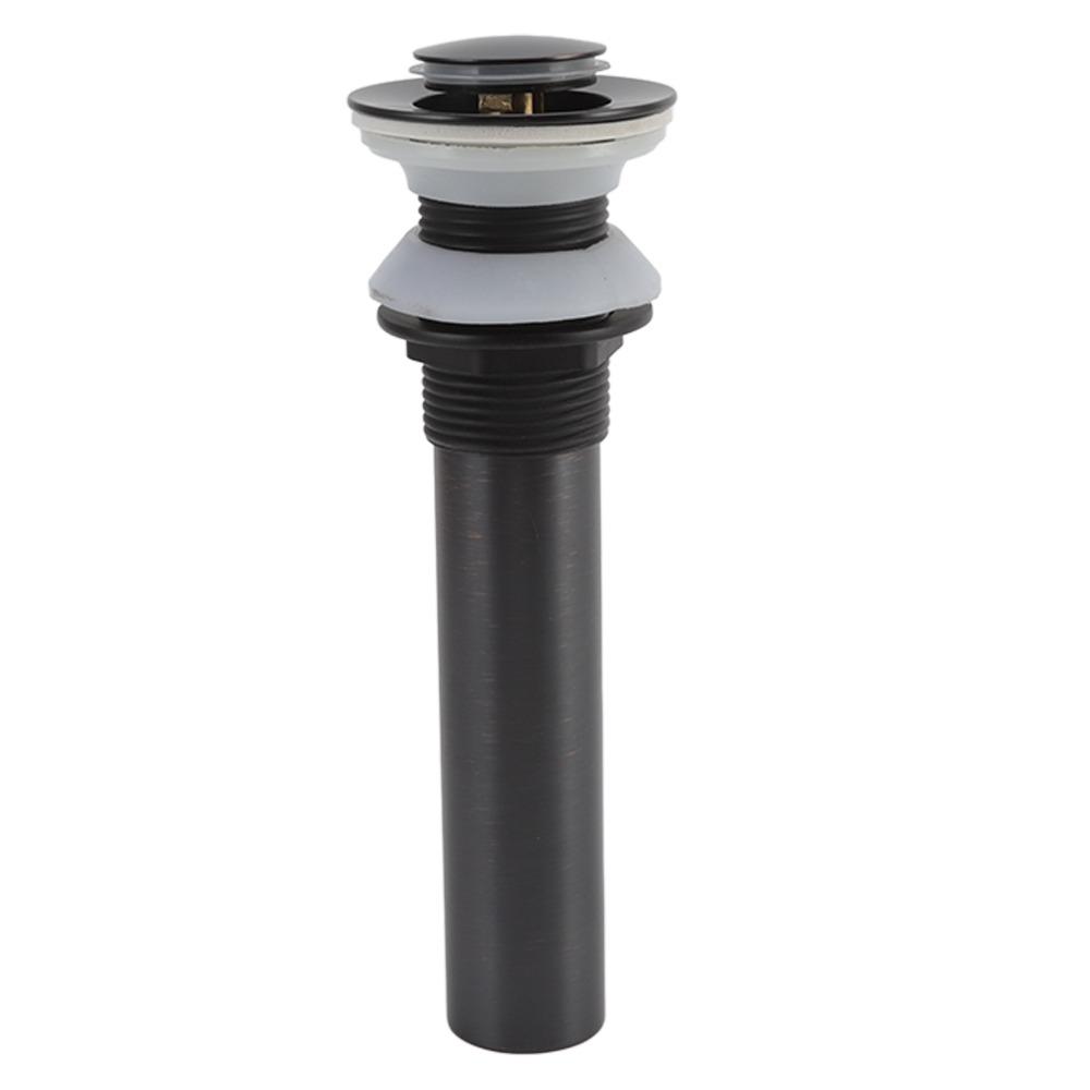 Matte Black Finish Sink Drain Stopper Stainless Steel Basin Sink Drain  For Vanity Basin