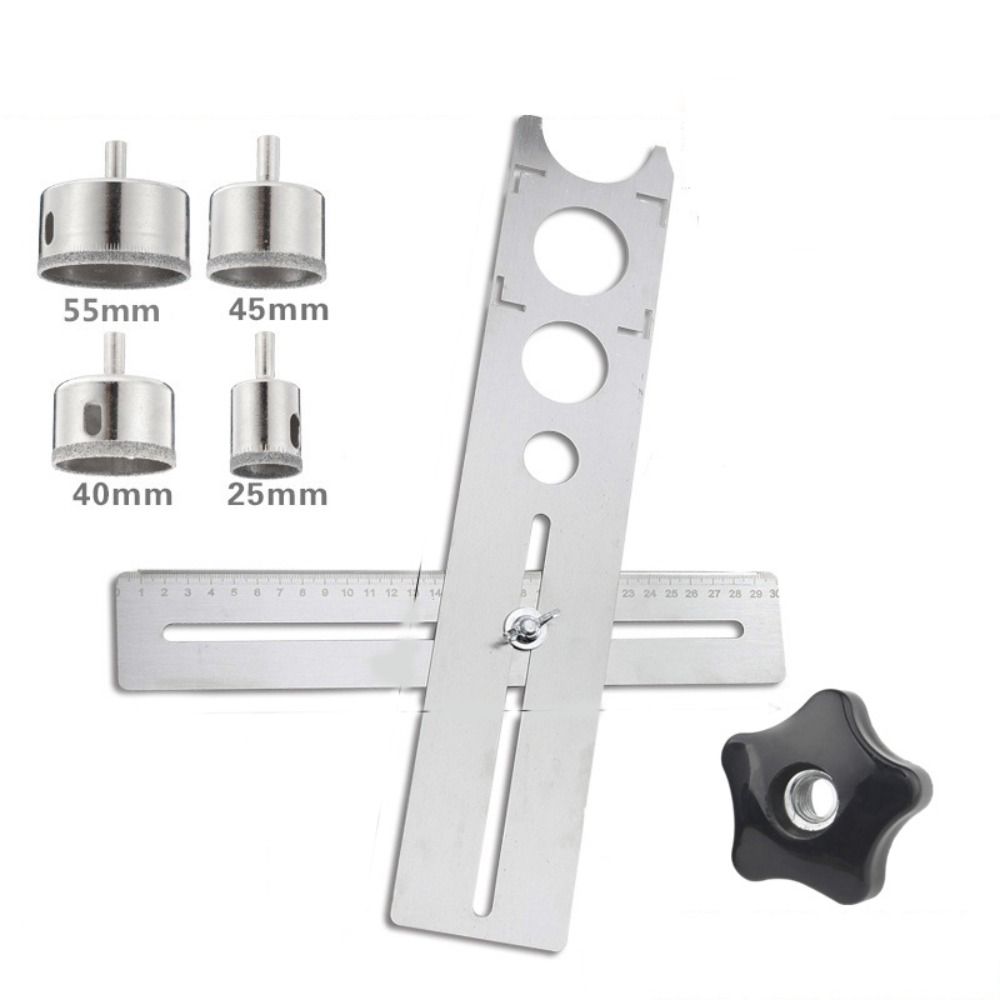 House Decorated Work Position Ruler Puncher Drilling Hole Tools Hole Opener Locator Measuring Tools