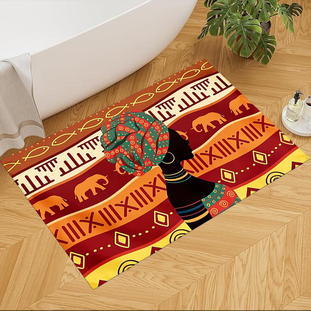 African Heritage And Tradition Non-Slip Home Carpet Design for Office Decor Living Room Bedroom Gift