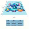 1pc Stitch Printing Blanket - Soft, All-Season Throw for Living Room, Bedroom,Personalized Gift with Adorable Cartoon Design