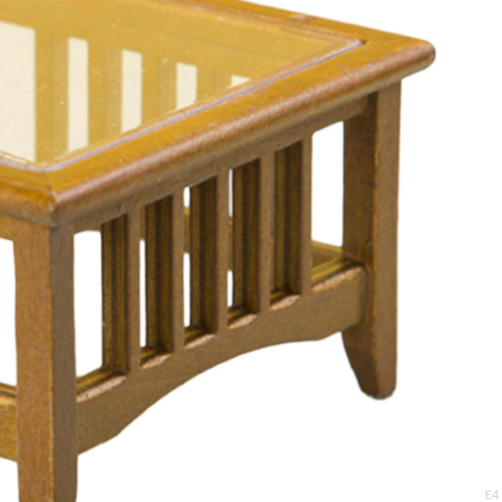 1/12 полый журнальный столик для кукольного домика — фото 6