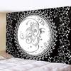 Black and White Sun Moon Mandala Home Decoration Tapestry Bohemian Decoration Hippie Bedroom Decoration Tapestry