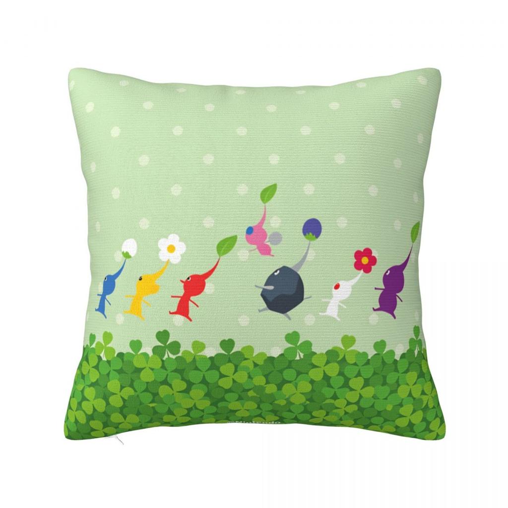 All Pikmin Pillow Case Cushion Cover Square Pattern Pillow Cover Kawaii Pillowcases For Sofa Home Decoration