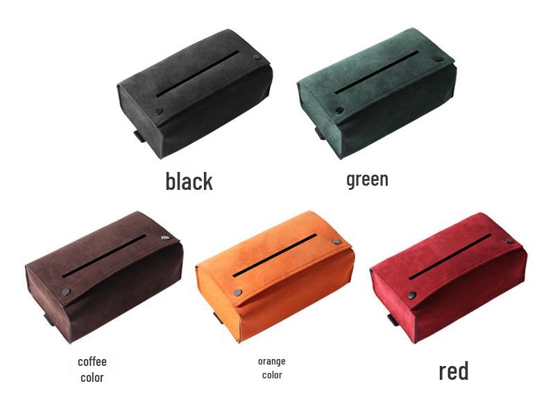 Alcantara Tissue Box for Tesla Screen, Console, & Seat Back