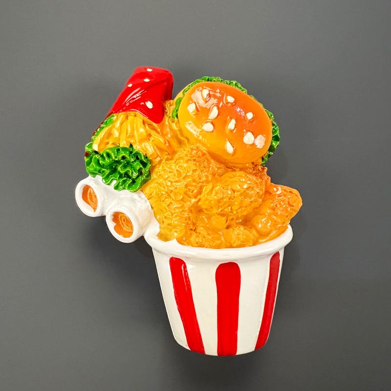 Magnet de Frigider Jucărie Alimentară Stereoscopică 3D - Autocolant Magnetic Decorativ Creativ