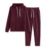 Children's Solid-color Loose Sweatshirt And Sweatpants Casual Sportswear Set