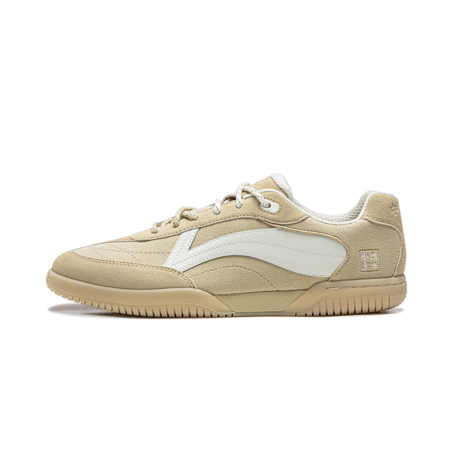 

Li Ning Table Tennis Series Fashionable Casual Lightweight Low-Top Sneakers Unisex sneakers Khaki Off-White AZGW003-4 43