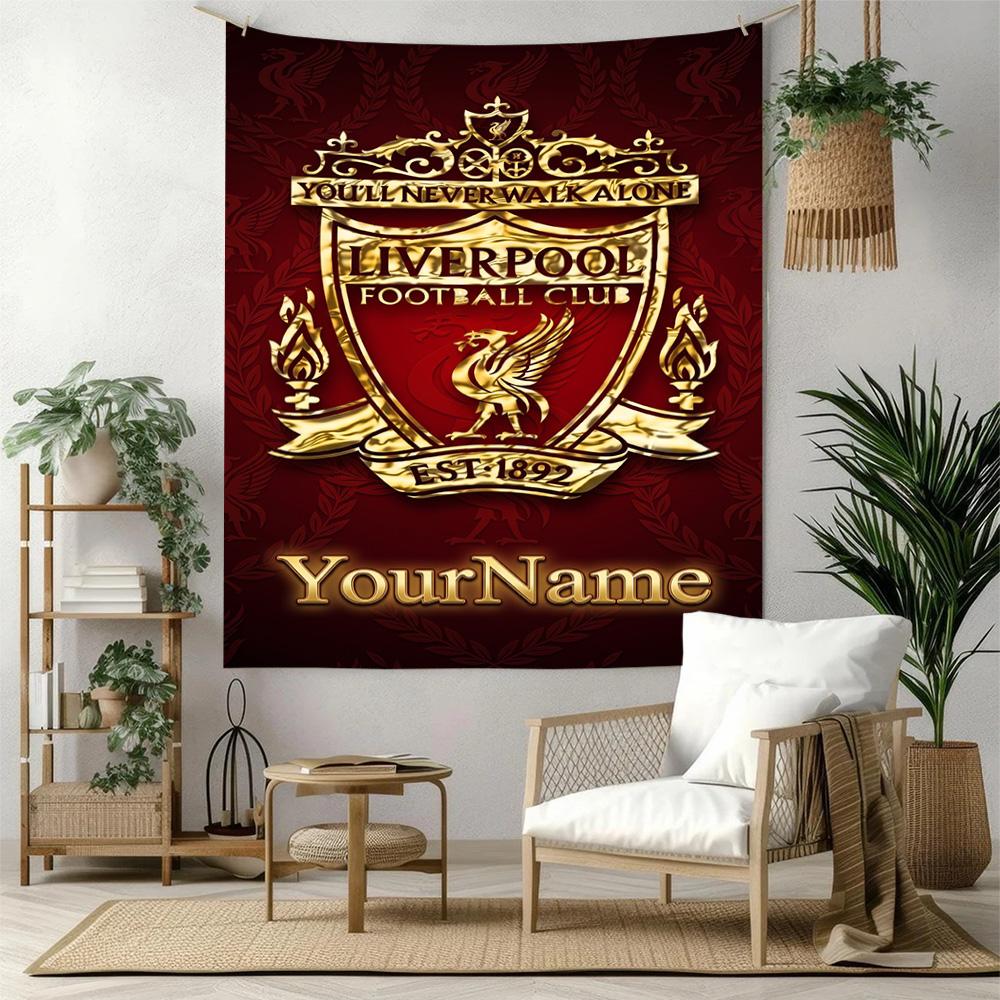 Liverpool Custom Your Name Wall Decor Tapestry Art For Pet Memorial Birthdaywedding Party Backdrop Family Gift