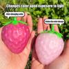 Temperature Sensitive Fidget Toy 1/2Pcs Color Changing Fruit Squeeze Toy, Simulated Mango Stress Relief Anxiety Hand Toys Slow Rebound Strawberry