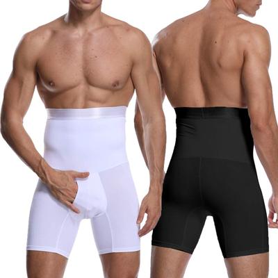Herren Boxer Shaper Kompressionshose Hohe Taille Bauchkontrolle Übungstraining