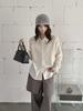 Women's 100% Pure Wool Knit Cardigan - Autumn/Winter French Sweetheart Polo Collar with Lace Patchwork Hollow Out Design