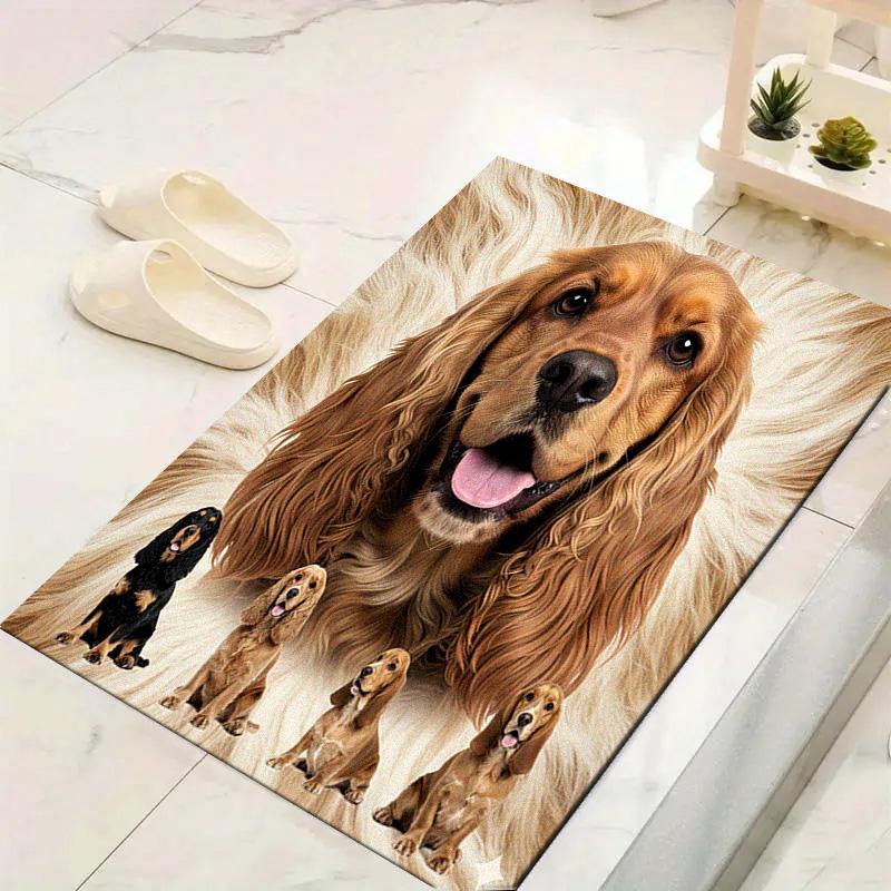 American Cocker Spaniel Carpet Rug for Living Room Bedroom Home Sofa Decoration,Kids Play Non-slip Floor Mat