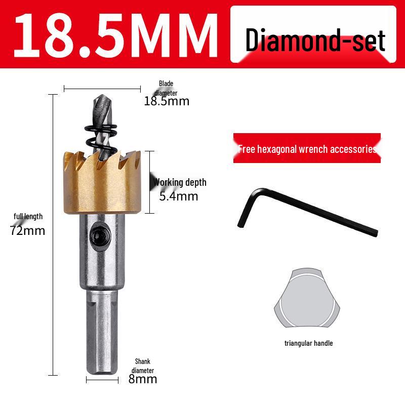 Cobalt Titanium-plated High-speed Steel Hole Saw Drill Bit for Metal and Aluminum
